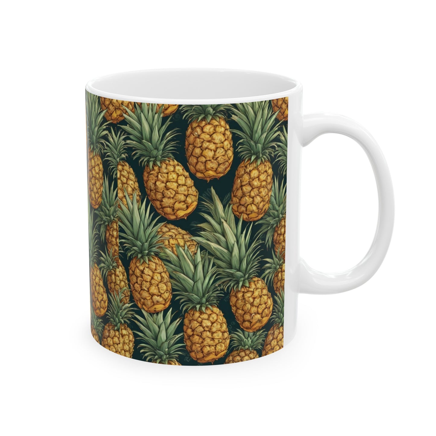 Pineapples,Ceramic Mug, (11oz) 0$ S&H