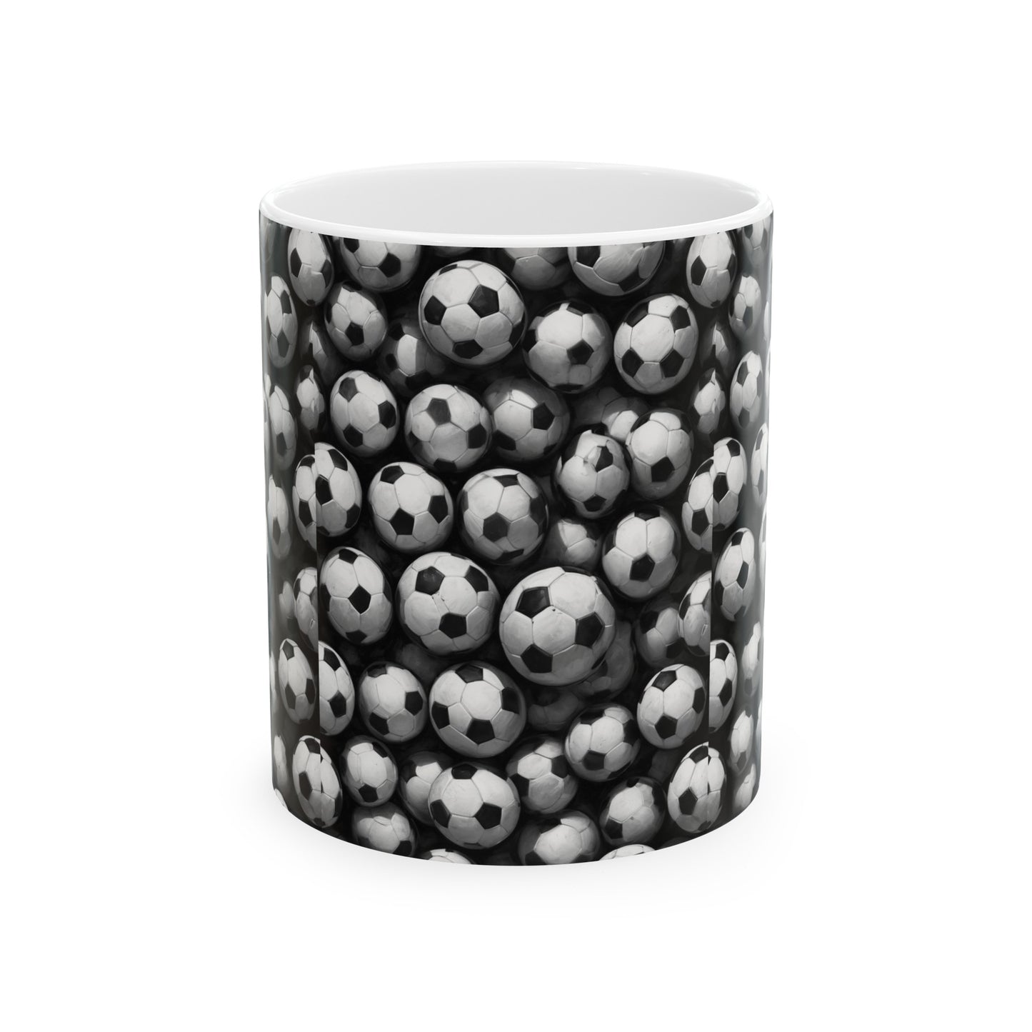 Soccer ball, Ceramic Mug, (11oz) 0$ S&H