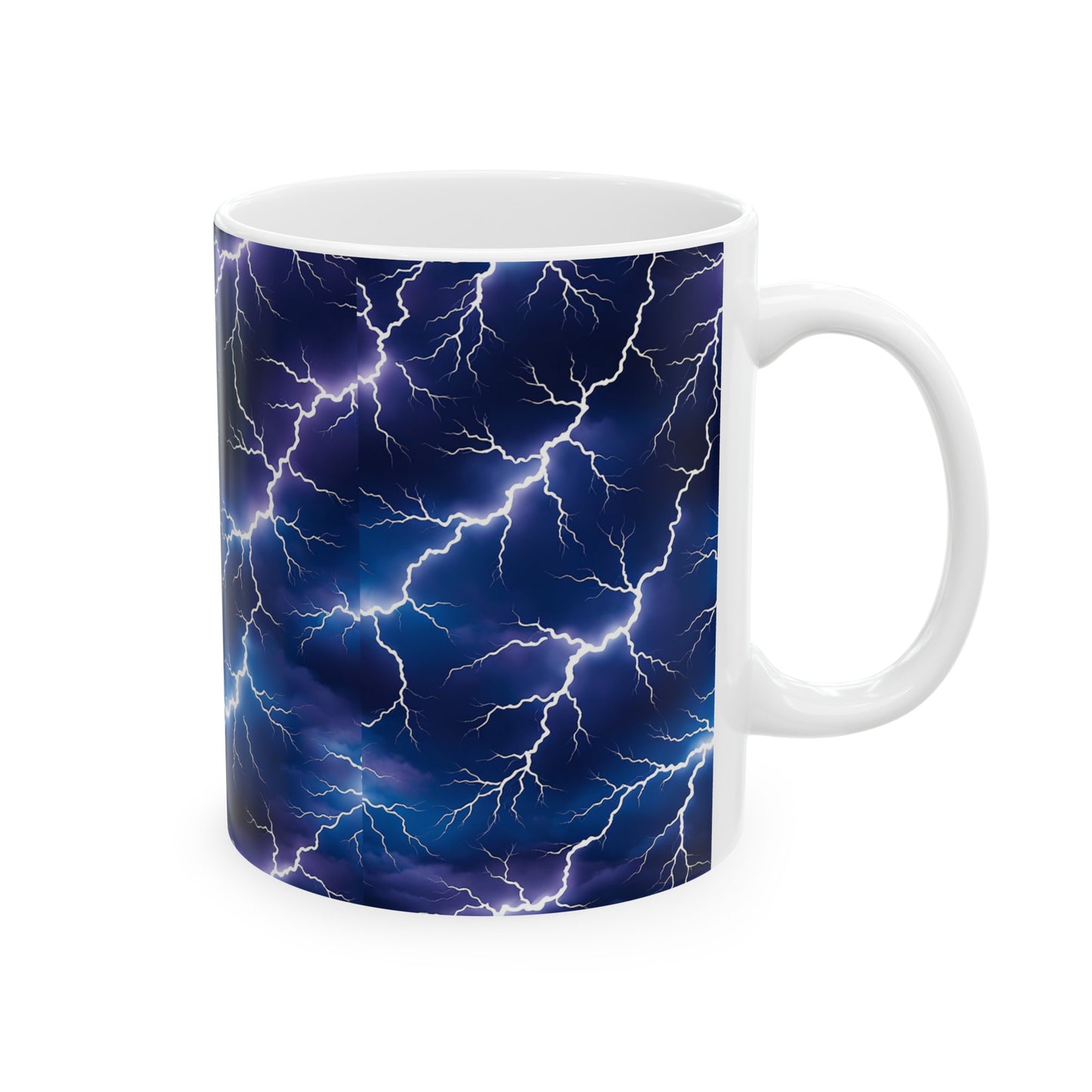 Lightening, Ceramic Mug, (11oz) 0$ S&H