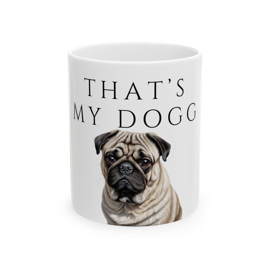 Pug, Ceramic Mug, (11oz) 0$ S&H