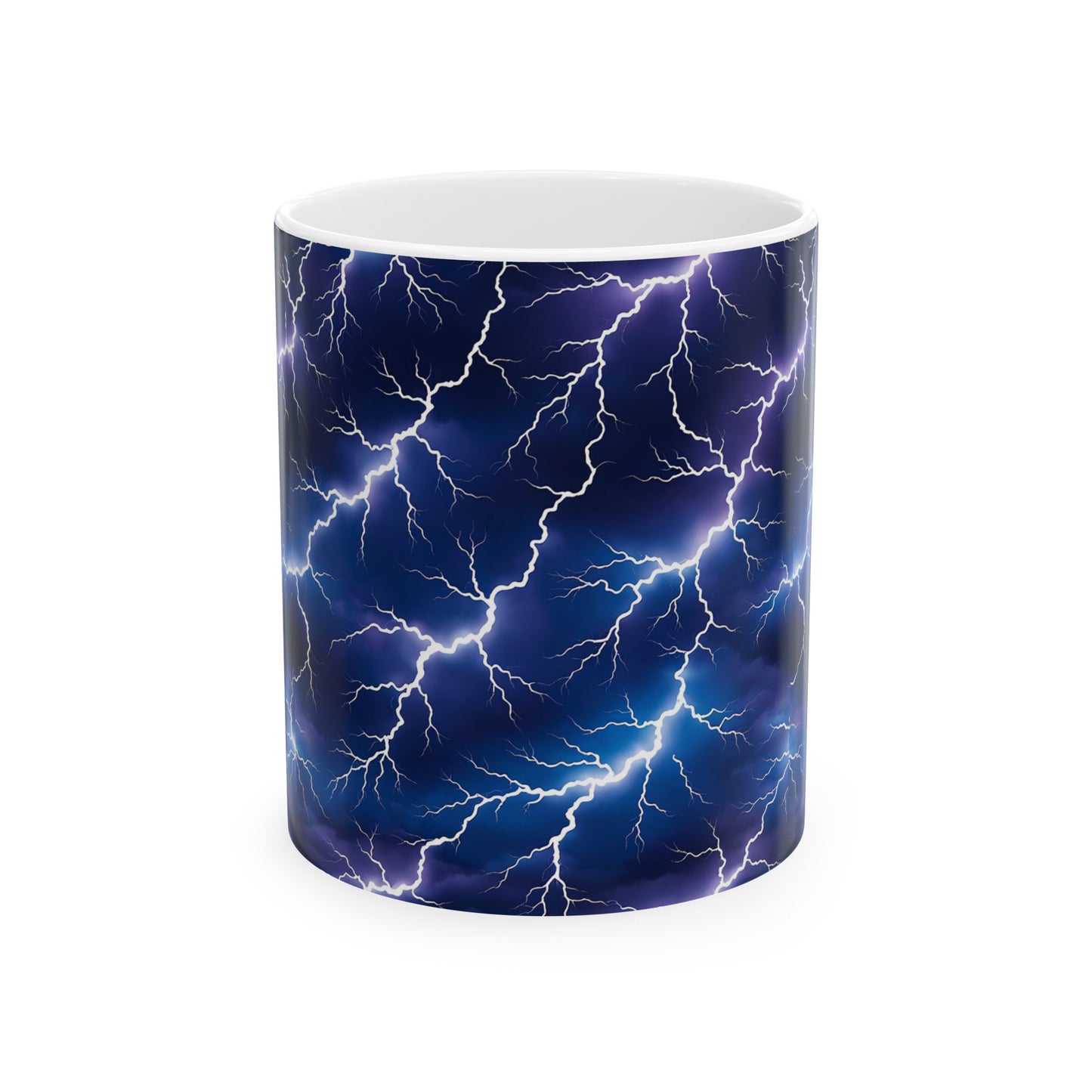 Lightening, Ceramic Mug, (11oz) 0$ S&H