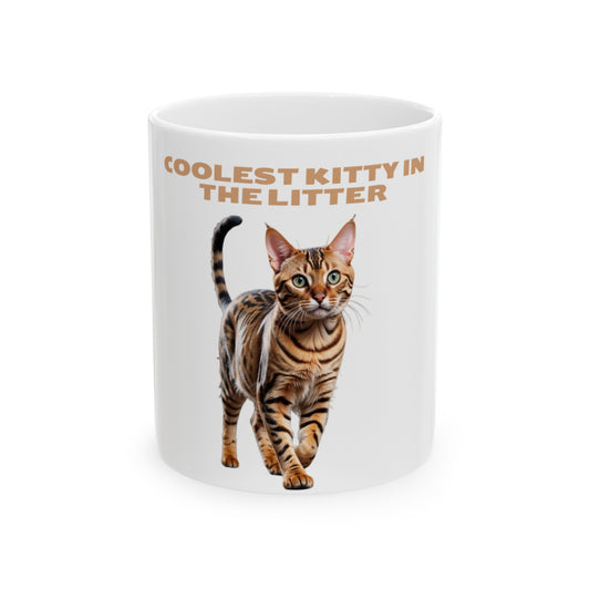 Bengal Cat, Ceramic Mug, (11oz) 0$ S&H