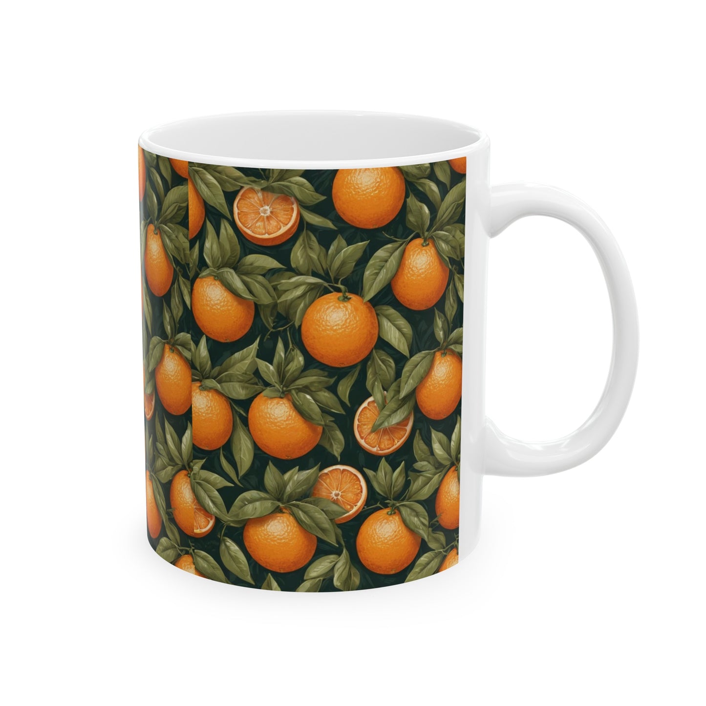 Oranges, Ceramic Mug, (11oz) 0$ S&H