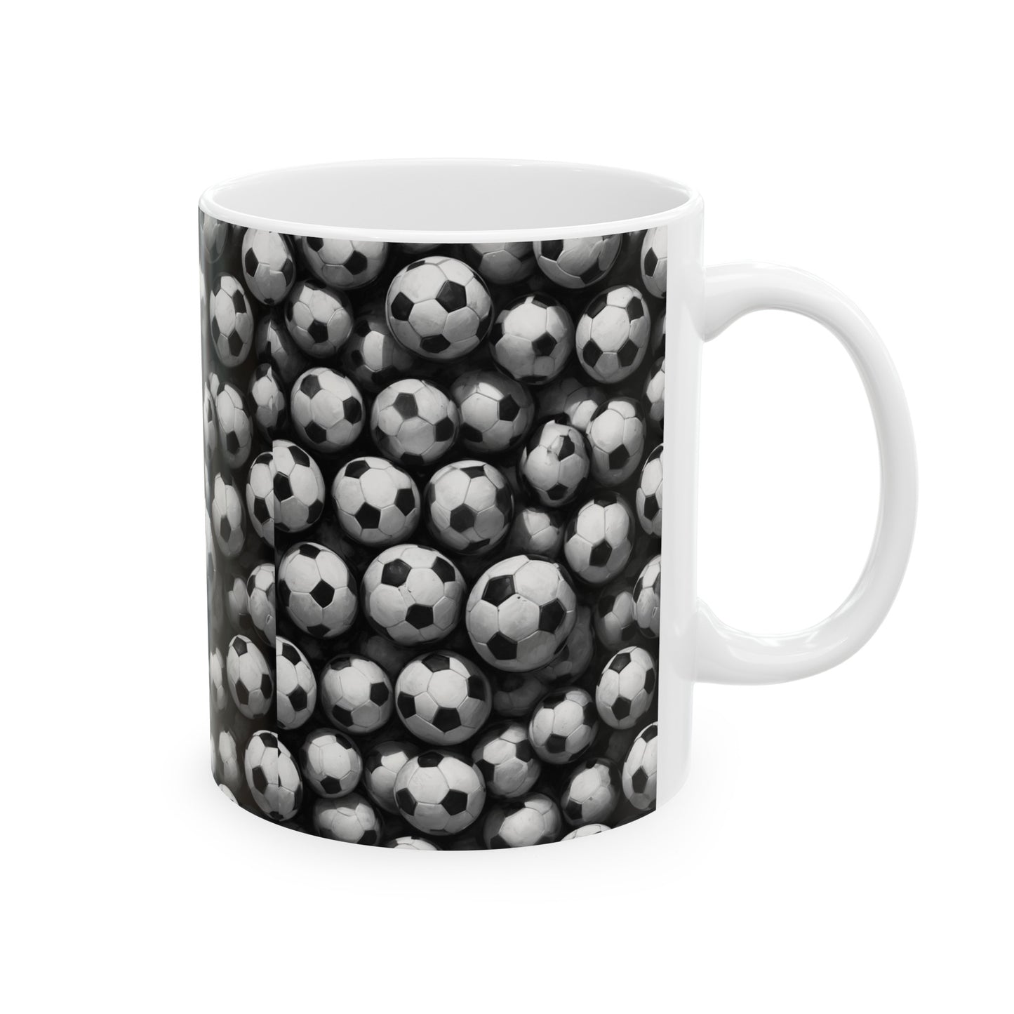 Soccer ball, Ceramic Mug, (11oz) 0$ S&H