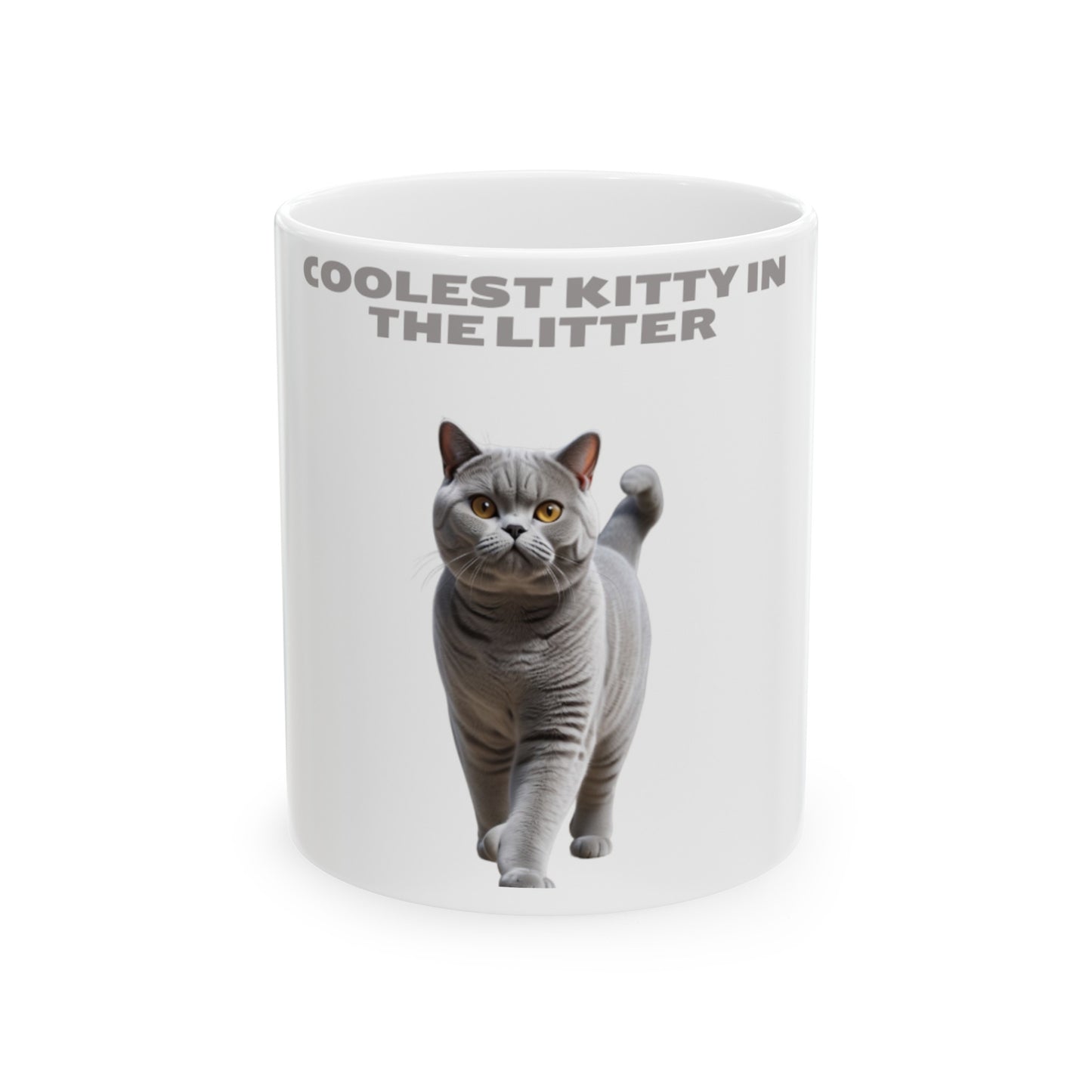 British Shorthair cat, Ceramic Mug, (11oz) 0$ S&H