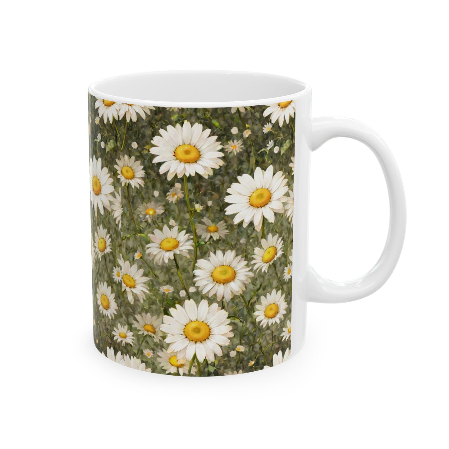 Daisy, Ceramic Mug, (11oz) 0$ S&H