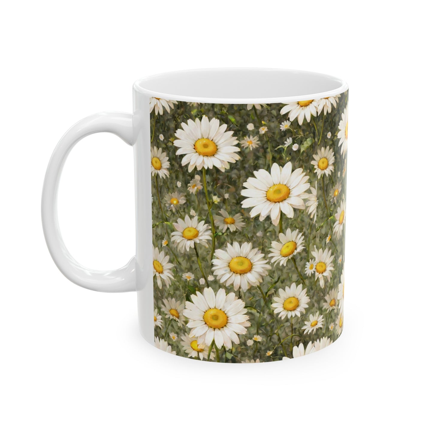 Daisy, Ceramic Mug, (11oz) 0$ S&H