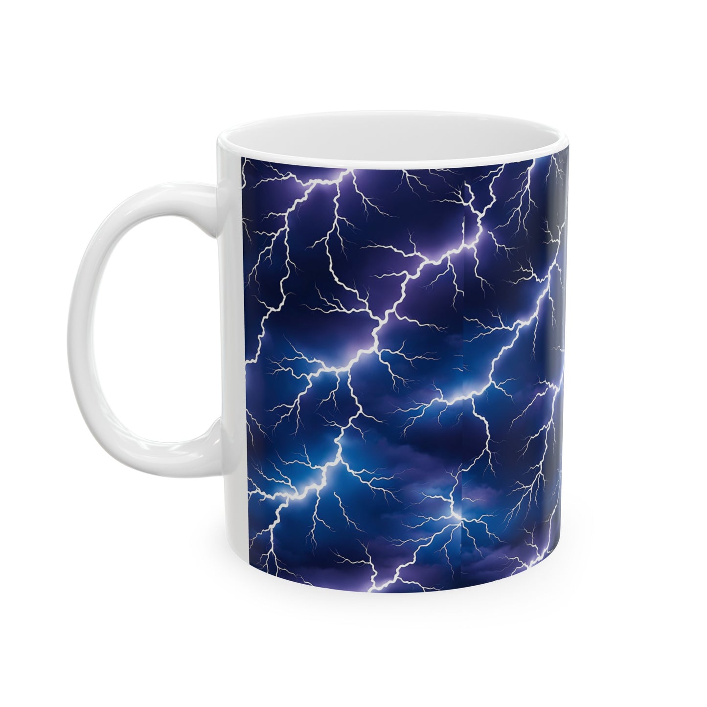 Lightening, Ceramic Mug, (11oz) 0$ S&H