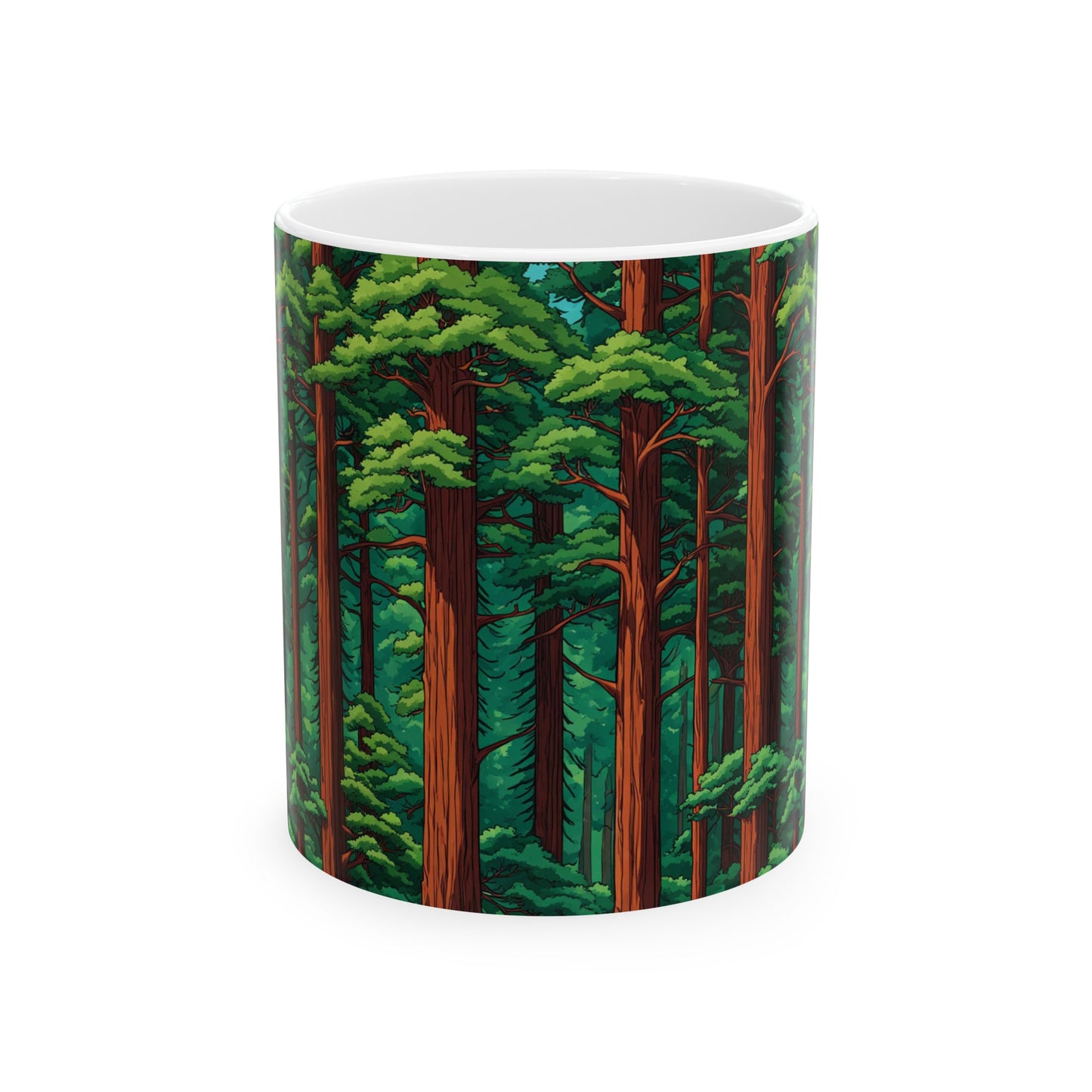 Redwoods, Ceramic Mug, (11oz) 0$ S&H