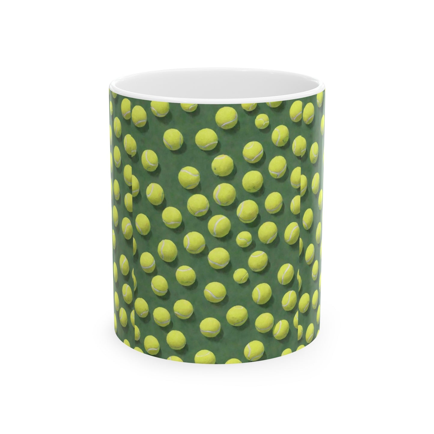 Tennis balls, Ceramic Mug, (11oz) 0$ S&H