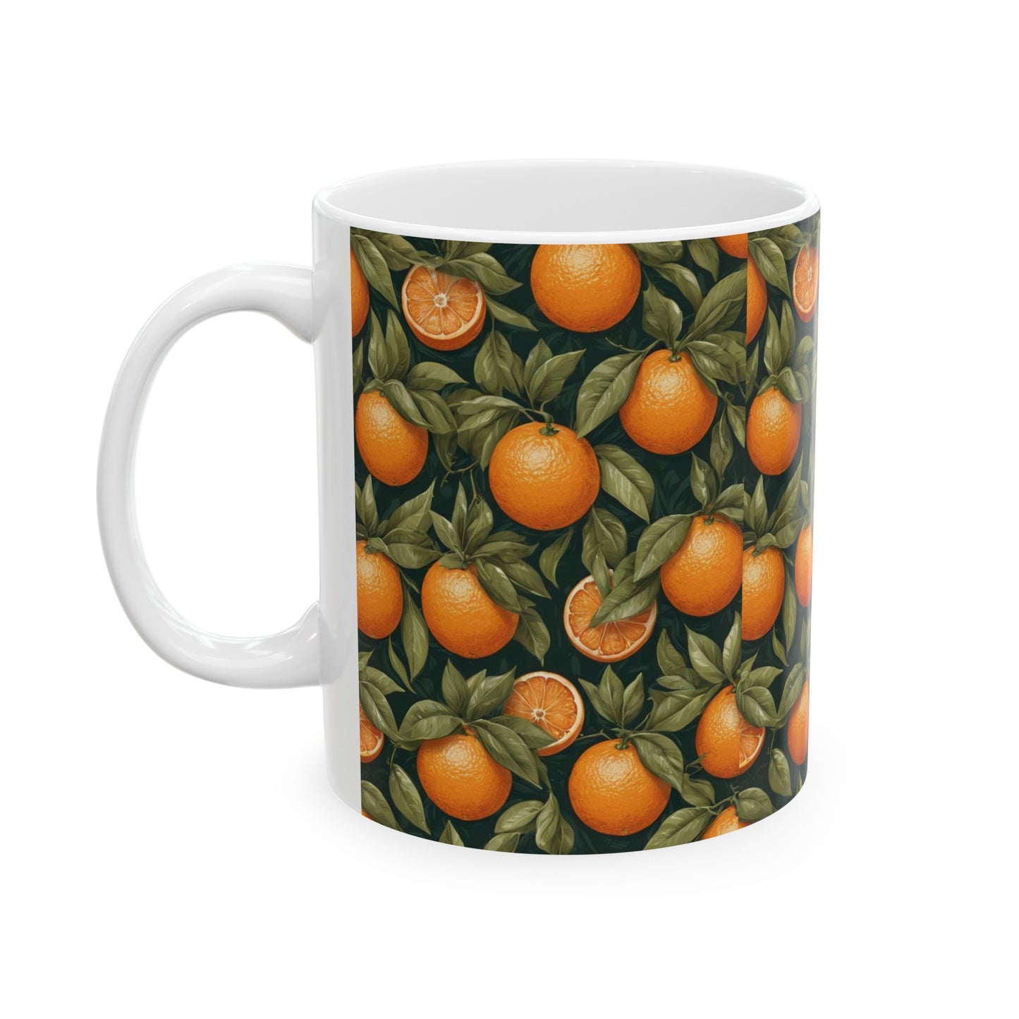 Oranges, Ceramic Mug, (11oz) 0$ S&H