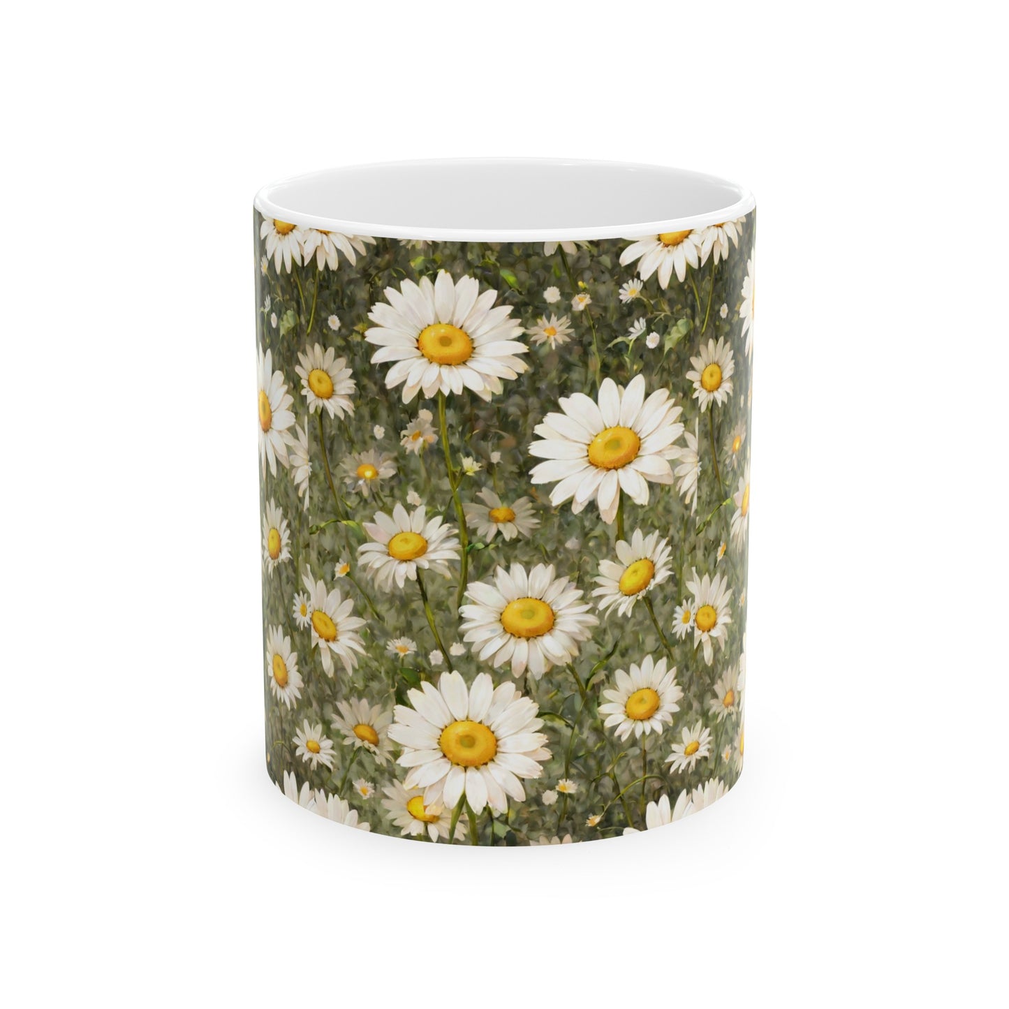 Daisy, Ceramic Mug, (11oz) 0$ S&H