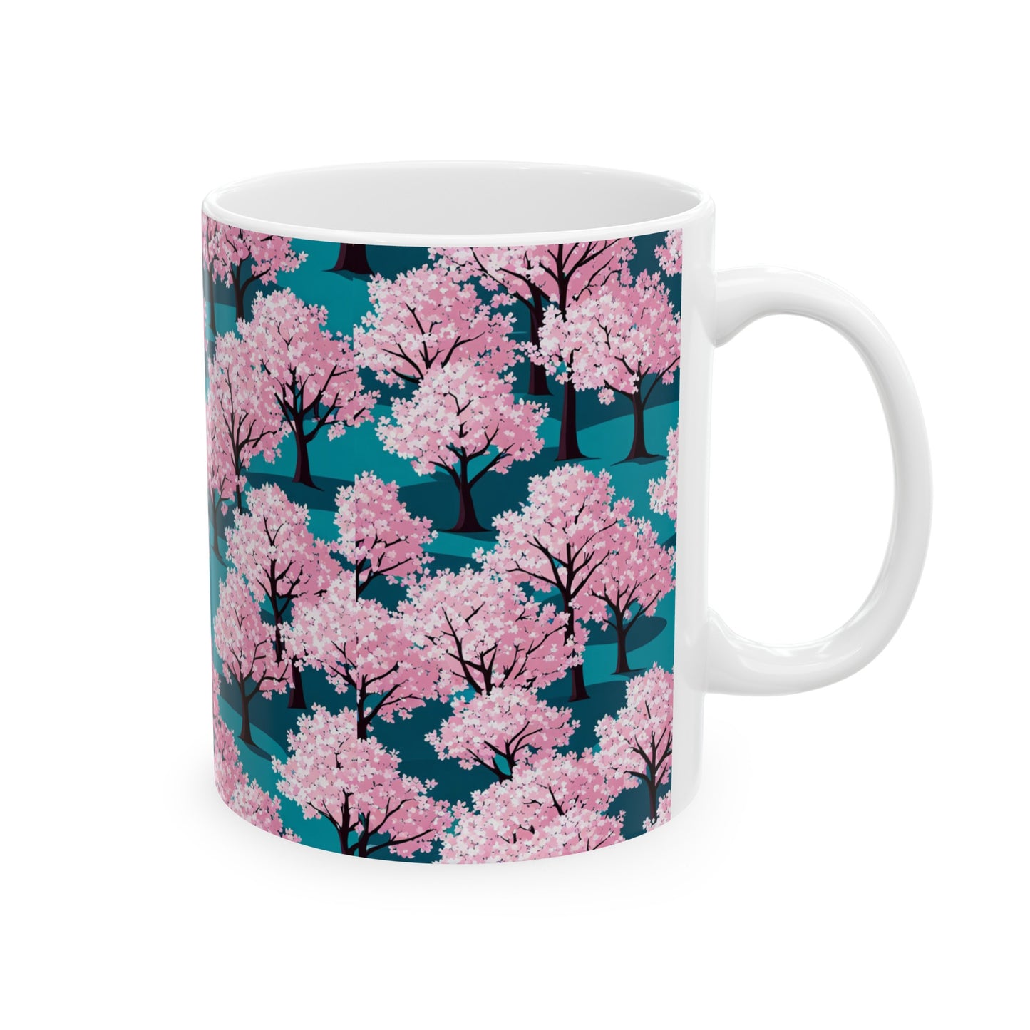 Cherry Blossom, Ceramic Mug, (11oz) 0$ S&H