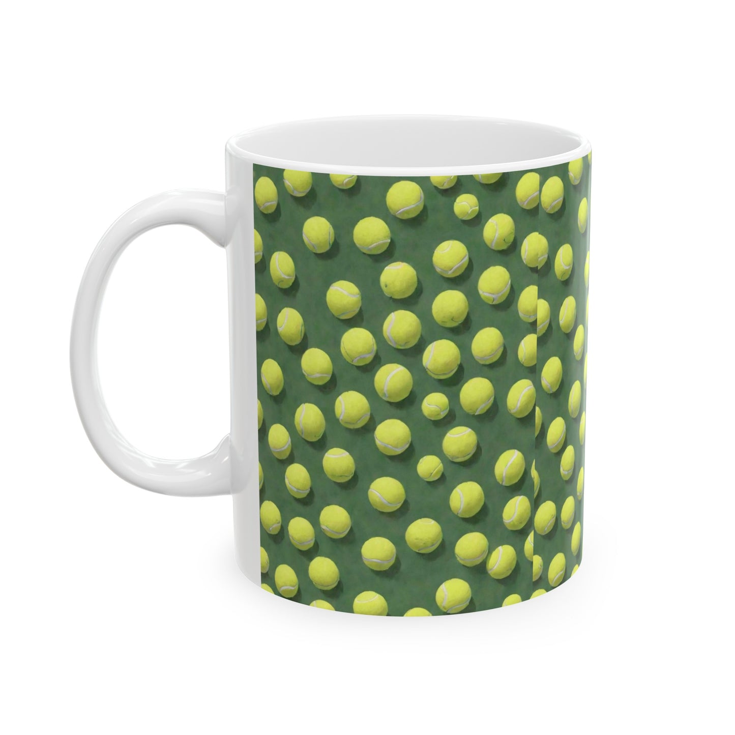 Tennis balls, Ceramic Mug, (11oz) 0$ S&H