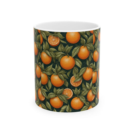 Oranges, Ceramic Mug, (11oz) 0$ S&H