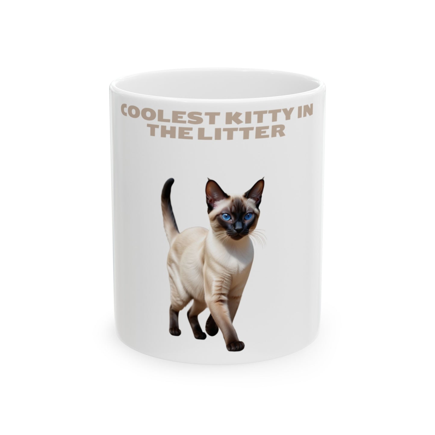 Siamese cat, Ceramic Mug, (11oz) 0$ S&H