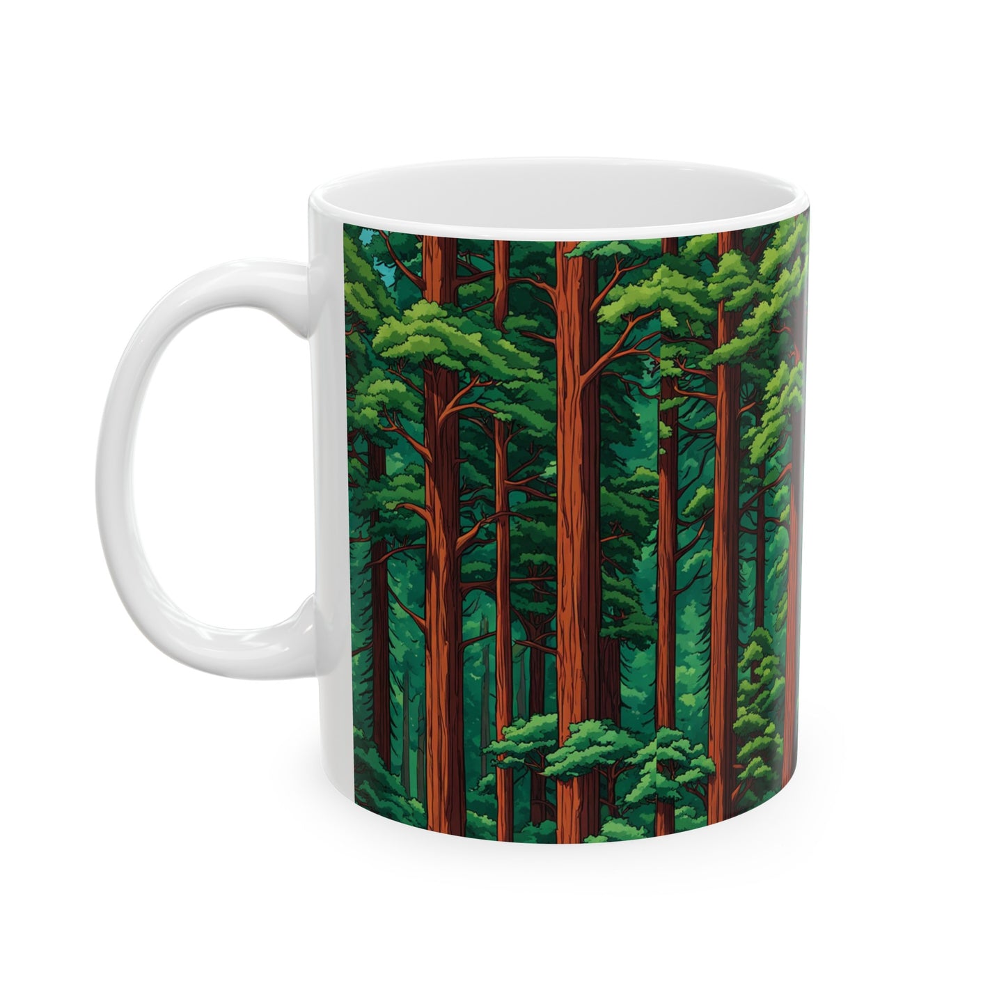 Redwoods, Ceramic Mug, (11oz) 0$ S&H