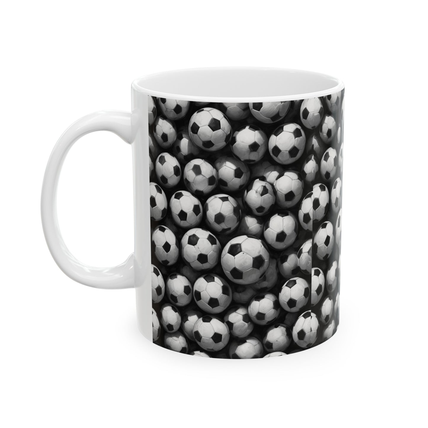 Soccer ball, Ceramic Mug, (11oz) 0$ S&H